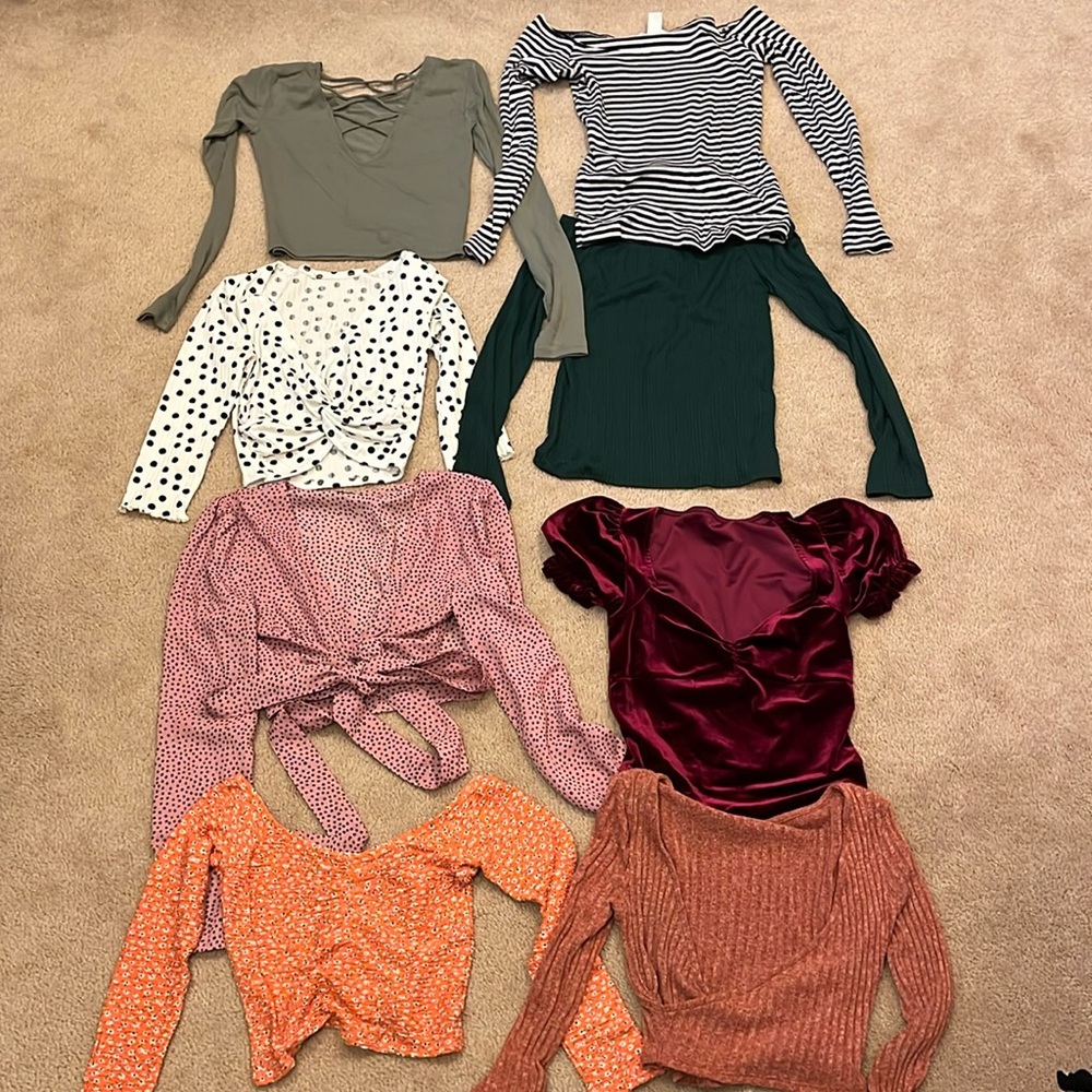 8 fashion tops (all size S) brand new